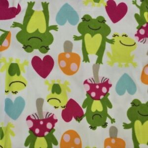 NWT - Girls Size 6 - FROG Footie BLANKET SLEEPER Pink Green Orange Yellow (Q7)